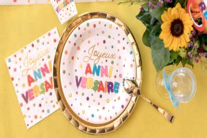 Assiette Anniversaire Jetable Pas Cher Plastique Ou Carton