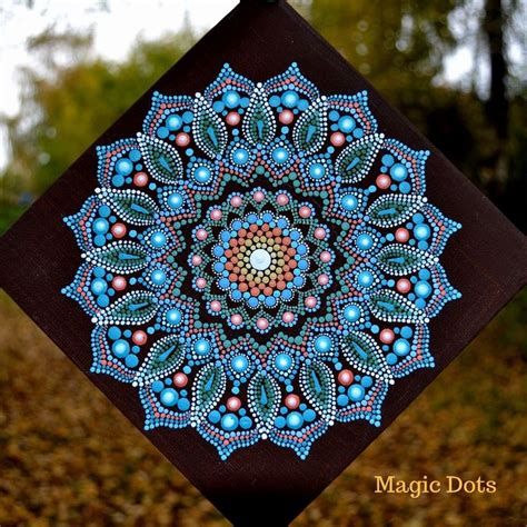 Mandala Dot Art On Canvas For Beginners Rainbow Circle Of Life Dot