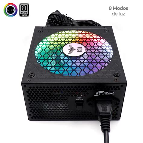 Fuente De Poder Gamer Rgb Psu W J R Technology