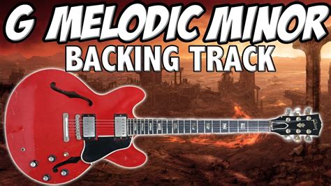 G Melodic Minor Guitar Backing Track Rock Bossa Style Youtube