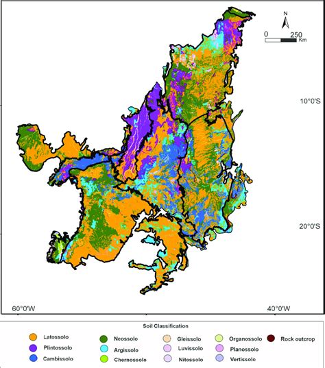 Soil map of the Cerrado region [25]. Soil map of the Cerrado region [25 ...