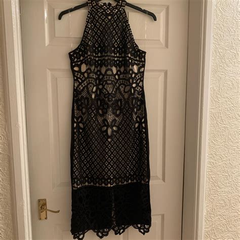 Black And Nude Dress From Pink Boutique Size Depop