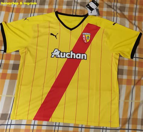 Lens Home Football Shirt Sponsored By Auchan