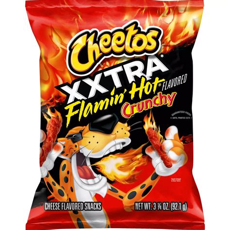 Cheetos Crunchy Xxtra Flamin Hot Chips 2 875oz Walmart