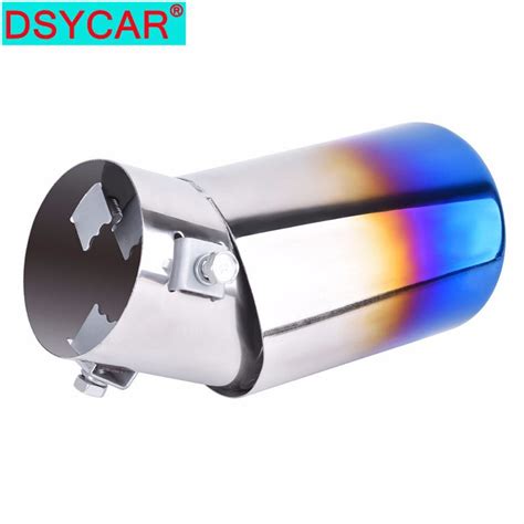 Dsycar Pcs Roasted Blue Stainless Steel Car Exhaust Pipe Tail Muffler