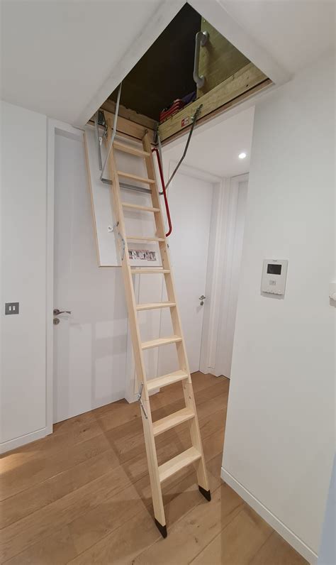 Wooden Loft Ladder And Grab Rail East Anglian Loft Ladders