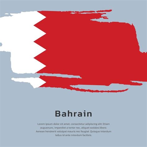 Premium Vector Illustration Of Bahrain Flag Template