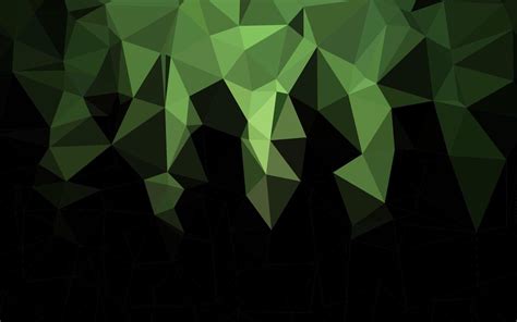 Dark Green vector abstract polygonal layout. 22972126 Vector Art at ...