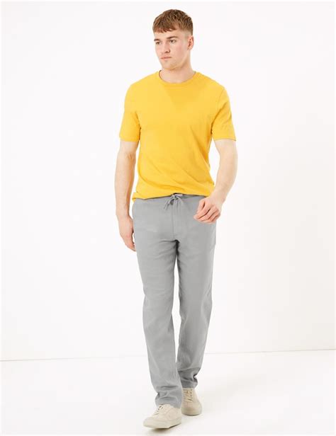 Keten Regular Fit Pantolon Marks Spencer