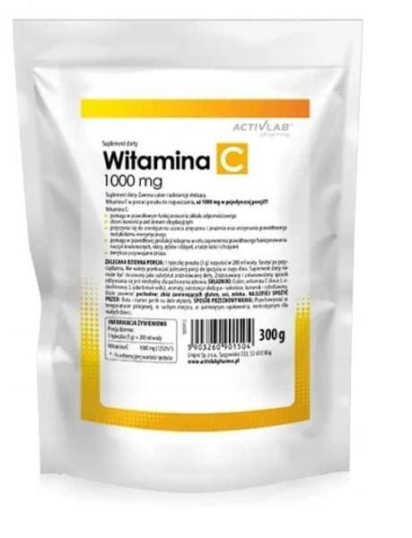 Activlab Pharma Witamina C 1000 Mg Proszek 300g Ekopteka Pl