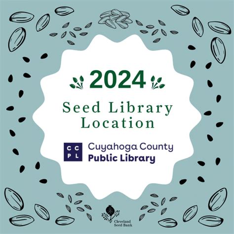 Seed Library Cuyahoga County Public Library