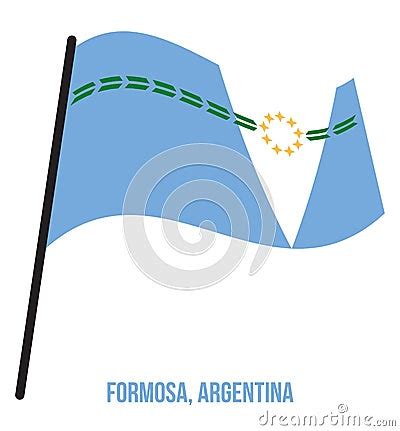 Formosa Flag Waving Vector Illustration On White Background Flag Of