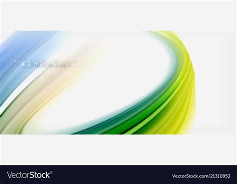 Rainbow Fluid Colors Abstract Background Twisted Vector Image