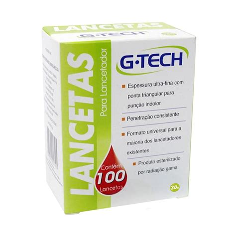 Lanceta Para Lancetador G Tech 28g 100 Unidades PanVel Farmácias