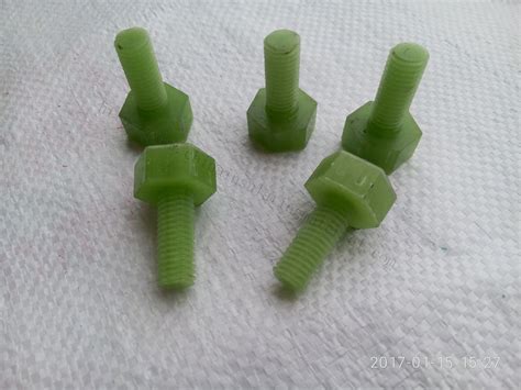 FRP GRP Bolt And Nut Composite Stud Bolt Nut Fiber Screw And Nut Gre