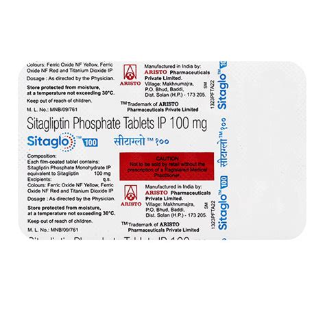 Buy SITAGLO 100 Tablet 15 S Online At Upto 25 OFF Netmeds