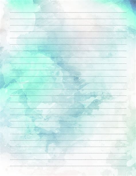 Stationery Water Color Splash Blue And White Art Print Jw Etsy