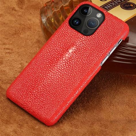 Preferential Price Stingray Genuine Leather Phone Case For