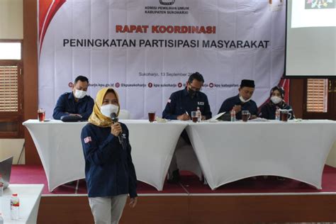 Dorong Partisipasi Masyarakat Di Pemilu Kpu Sukoharjo Konsolidasi