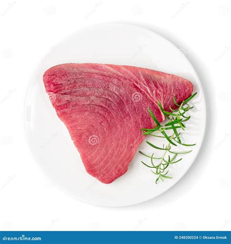 Carne De Atum Cru Isolada Foto De Stock Imagem De Alto