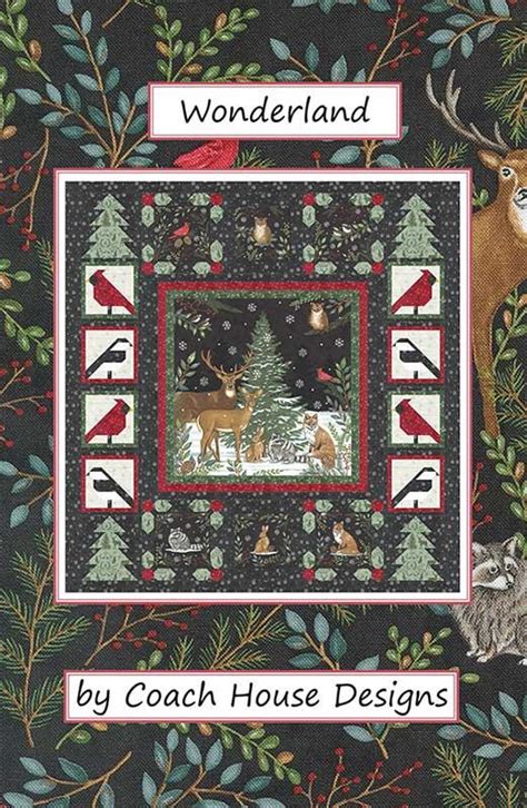 Wonderland Quilt Kit Includes Pattern Woodland Winter Coach House