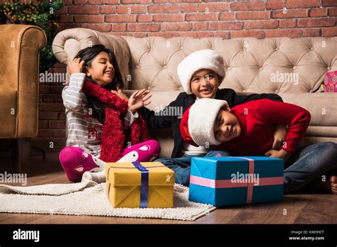 Indian kids celebrating christmas - cute little Indian kids playing ...