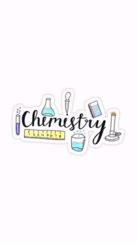 Chemistry Logo with Laboratory Equipment