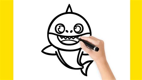 COMO DIBUJAR A BABY SHARK PASO A PASO YouTube