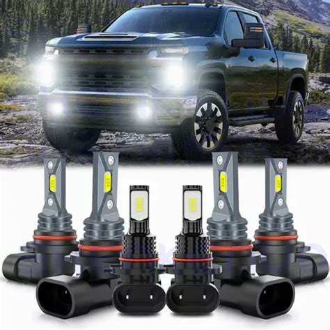 Kit De Faros Led Para Chevy Silverado 1500 2500 2003 2006 Meses Sin