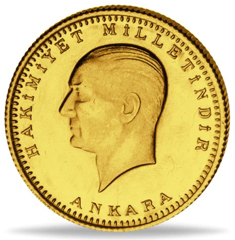 Türkei 100 Kurush Piaster 1923 Kemal Atatürk Gold Münzen