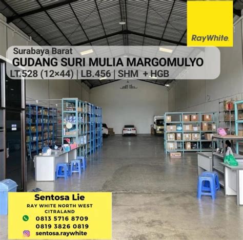 Dijual Gudang Margomulyo Suri Mulia Surabaya Barat Ada Kantor Akses