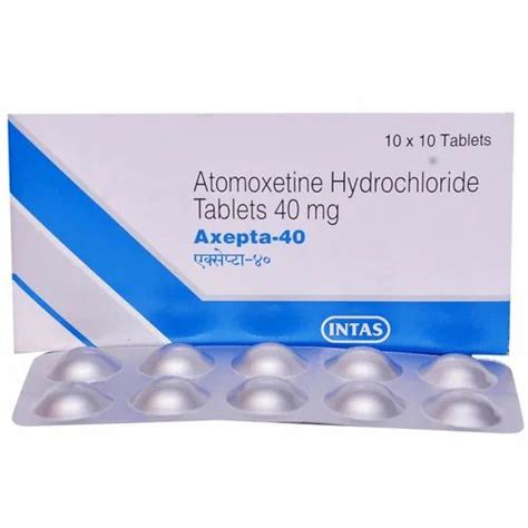 Atomoxetine Tablets Axepta 10 Mg At Rs 100stripe Atomoxetine Tablets