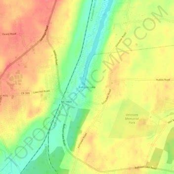 Ballston Lake topographic map, elevation, terrain