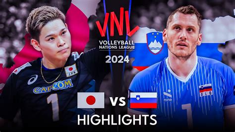 Japan Vs Slovenia Highlights Men S Vnl Youtube