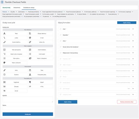 Logika warunkowa na podstawie domyślnych pól WooCommerce