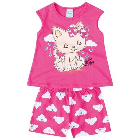 108955 40038 Conjunto Pijama Infantil Roupas Infantil Feminina