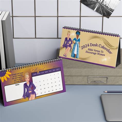 Christian Bible Verse Women S 2024 Desk Calendar Christian Girl