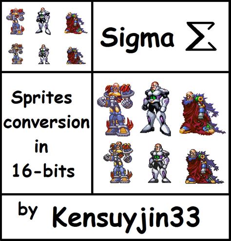 Sigma Sprites Megaman X4 6 In 16 Bits By Kensuyjin33 On Deviantart