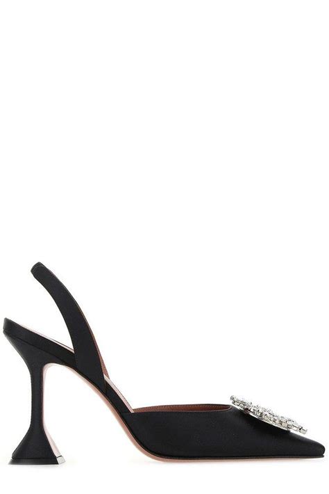 Amina Muaddi Begum Slingback Pumps In Black Lyst