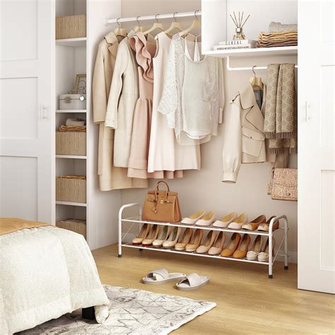 Snapklik.com : 2 Tier Shoe Rack For Closet, Shoe Rack FreeStanding ...