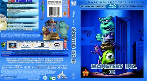 Monster's Inc. - Movie Blu-Ray Custom Covers - monsters inc 3d :: DVD ...