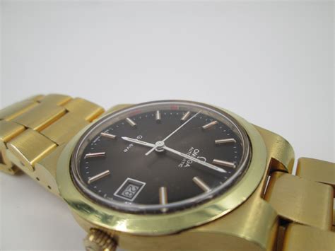 Omega Gen Ve Microns Gold Plated Automatic S Iridescent Dial