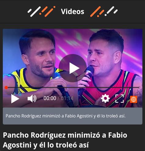 Pancho Rodríguez Minimizó A Fabio Agostini Y él Lo Troleó Así Peruana