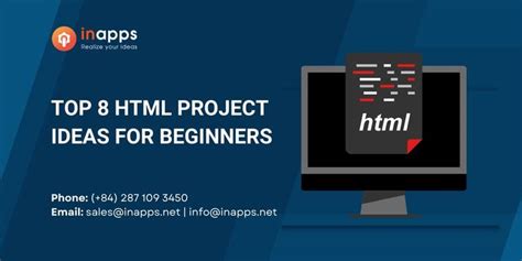 TOP 8 HTML Project ideas for beginners - InApps