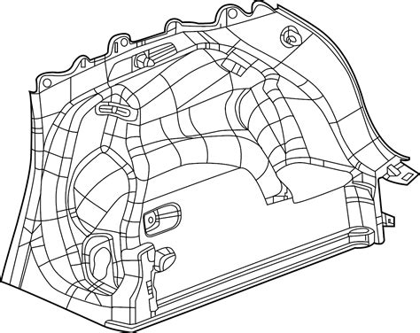 Jeep Compass Interior Quarter Panel Trim Panel Lower Zw Dx Ad