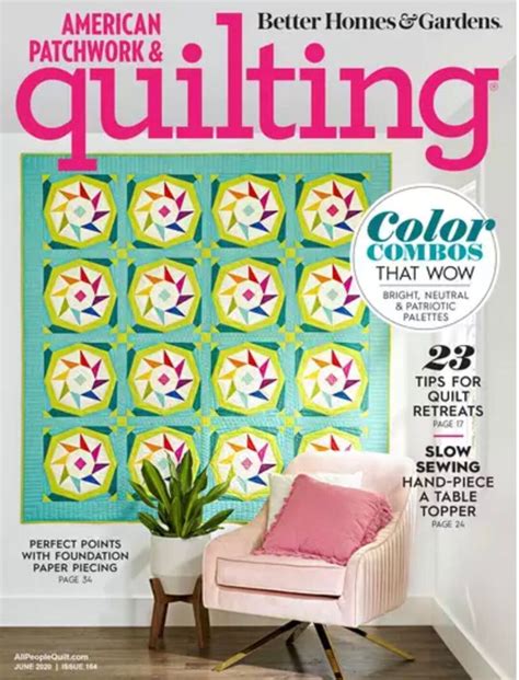 American Patchwork Quilting June July Magazine Issue