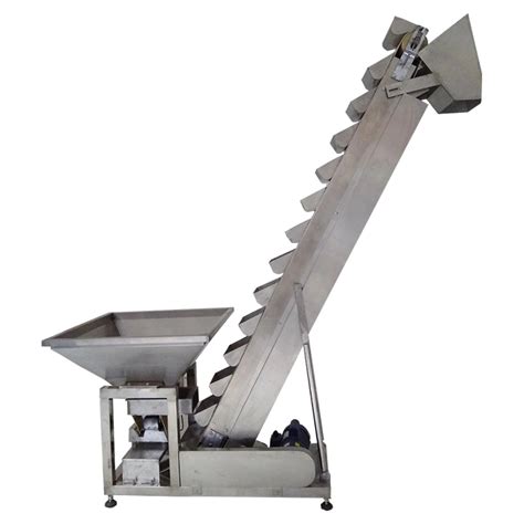 Stainless Steel Food Inclined Bucket Elevator Feeder Conveyor For