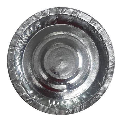 Inch Disposable Paper Plate At Rs Piece Silver Foil Paper