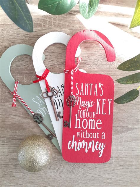 Santas Magic Key Door Hanger Etsy