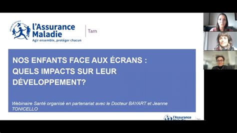 Webinaire Nos Enfants Face Aux écrans Quels Impacts Sur Leur